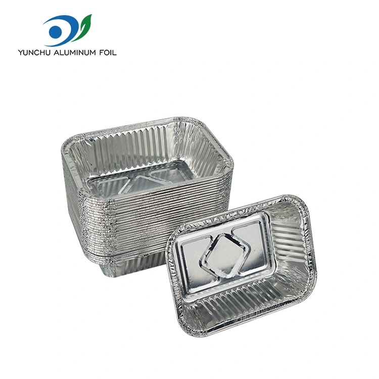 Air Fryer ငွေအလူမီနီယံသတ္တုပါးကွန်တိန်နာများမုန့်ဖုတ် Air Fryer ငွေအလူမီနီယံသတ္တုပါးကွန်တိန်နာများမုန့်ဖုတ်