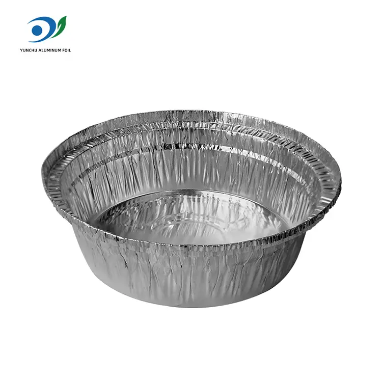 round air fryer catering ငွေအလူမီနီယံသတ္တုပါးကွန်တိန်နာ