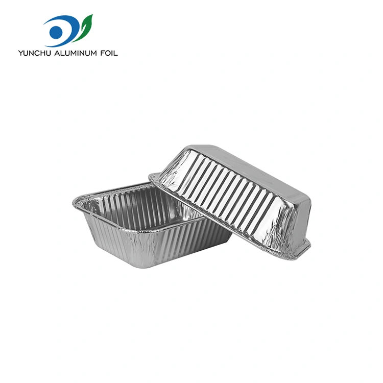 Air Fryer ငွေအလူမီနီယံသတ္တုပါးကွန်တိန်နာများမုန့်ဖုတ်