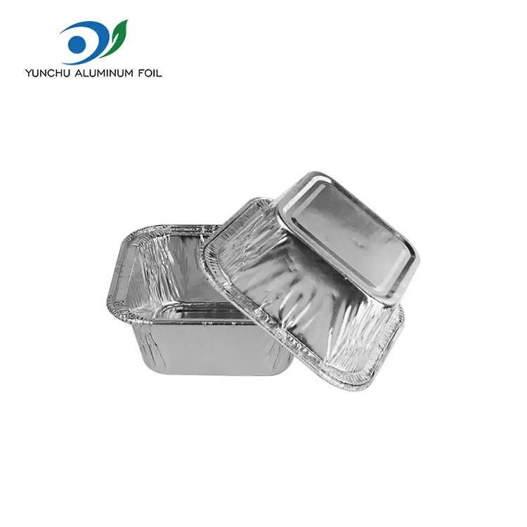 Square Air Fryer မုန့်ဖုတ်ငွေအလူမီနီယံသတ္တုပါးကွန်တိန်နာ