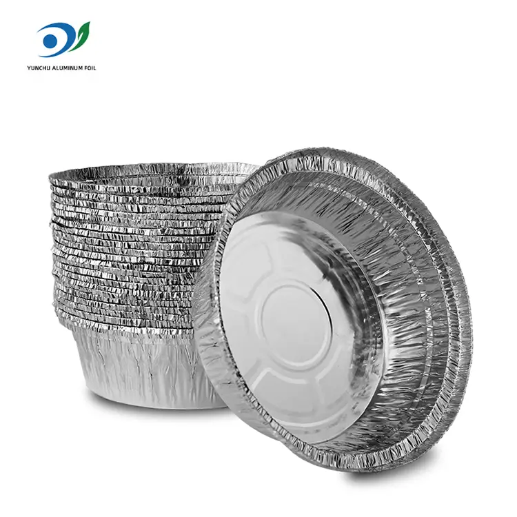 round air fryer catering ငွေအလူမီနီယံသတ္တုပါးကွန်တိန်နာ