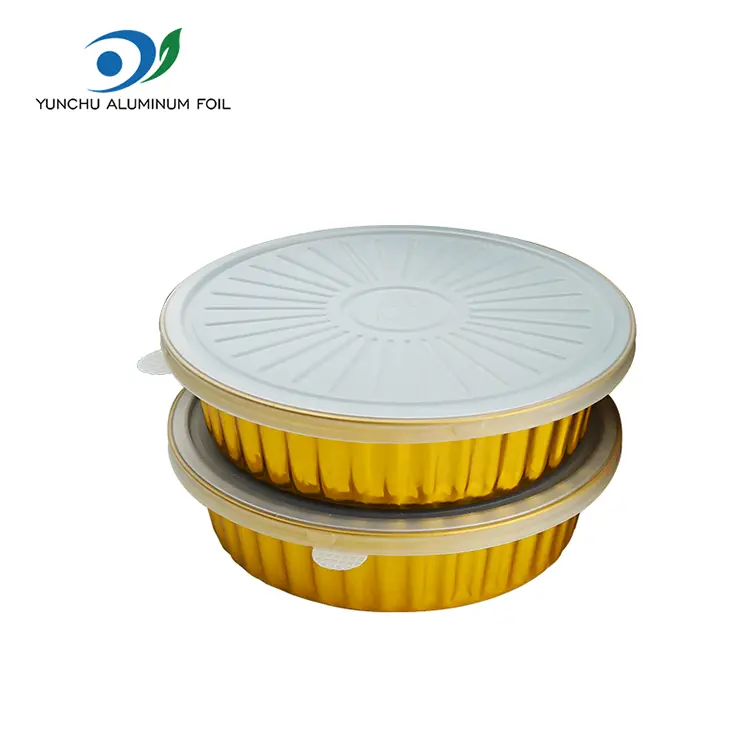 စားသုံးနိုင်သော Gratin Golden ပတ်ပတ်လည်အလူမီနီယံသတ္တုပါးကွန်တိန်နာ