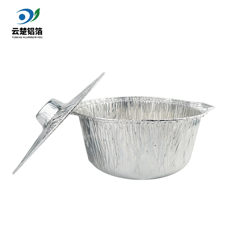 တစ်ခါသုံး hot pots နှင့် pans ငွေအလူမီနီယံသတ္တုပါးကွန်တိန်နာ