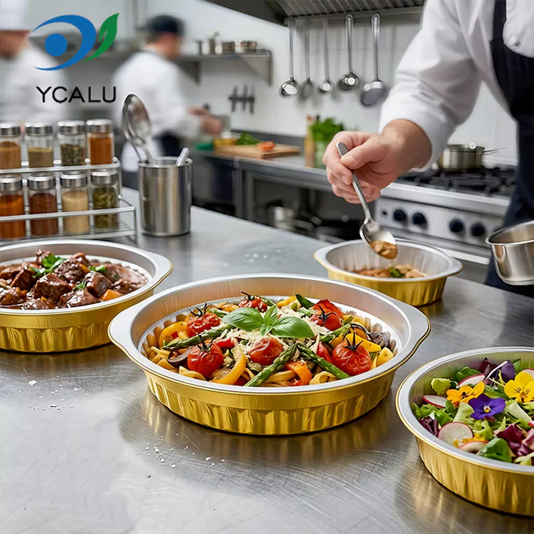 တခါသုံး ပတ်ပတ်လည် သယ်ယူ စားသောက်နိုင်သော အလူမီနီယမ် ဖောင်ကွန်တိန်နာများ