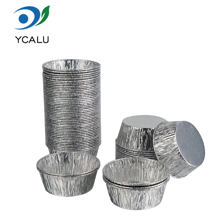 တခါသုံး အဝိုင်းဆော့စ် ငွေ Aluminum Foil Food Containers