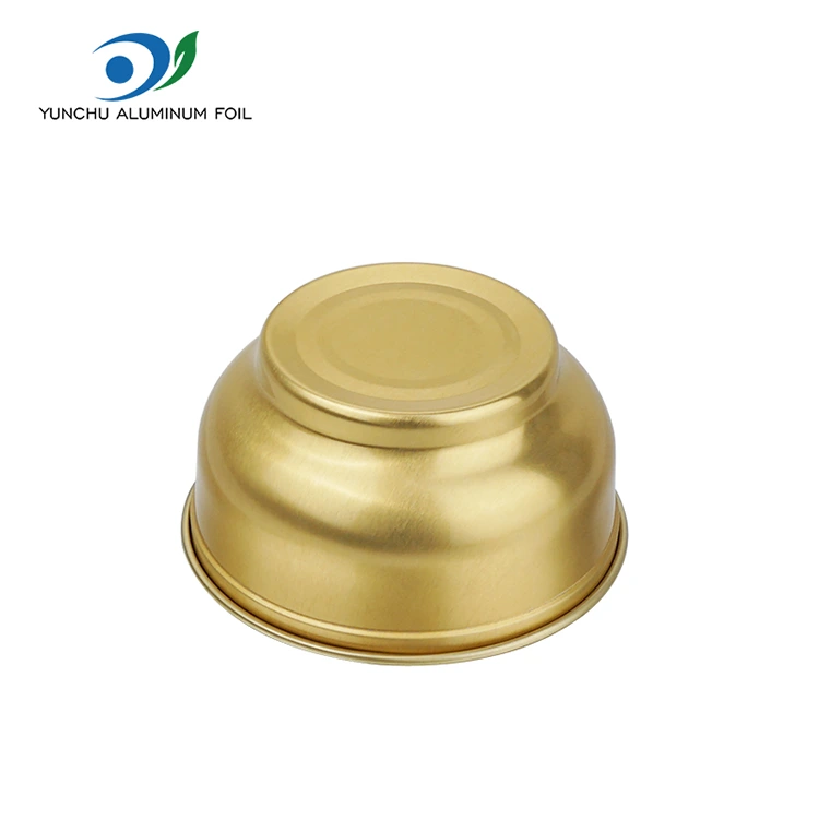 စားသုံးနိုင်သည့်အသေးအဖွဲရွှေပန်းကန်လုံးအလူမီနီယမ်သတ္တုပါးကွန်တိန်နာ