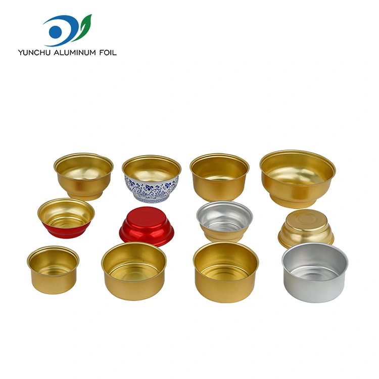 တစ်ခါသုံးလှည့်ပတ်လှုပ်ခါသေတ္တာအသေးစားရွှေပန်းကန်လုံးအလူမီနီယံသတ္တုပါးကွန်တိန်နာ