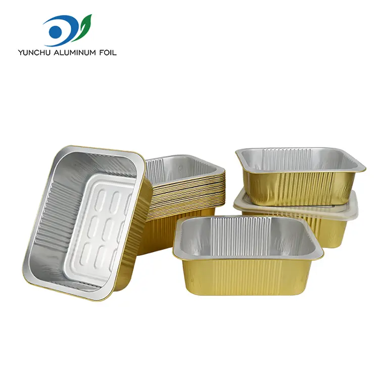 တစ်ခါသုံးတံဆိပ်ခတ်စတုရန်း Aluminum သတ္တုပါးကွန်တိန်နာ