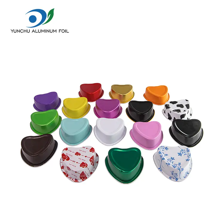 နှလုံးပုံသဏ် ap ာန်ပျော့ပျောင်းသောချောချောမွေ့မွေ့ Smoodwall Aluminum သတ္တုပါးကွန်တိန်နာ