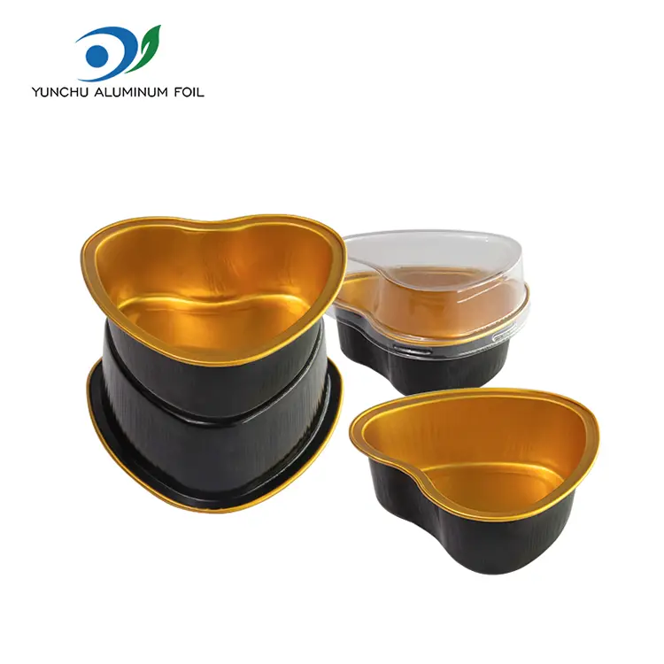 နှလုံးပုံသဏ် ap ာန်ပျော့ပျောင်းသောချောချောမွေ့မွေ့ Smoodwall Aluminum သတ္တုပါးကွန်တိန်နာ