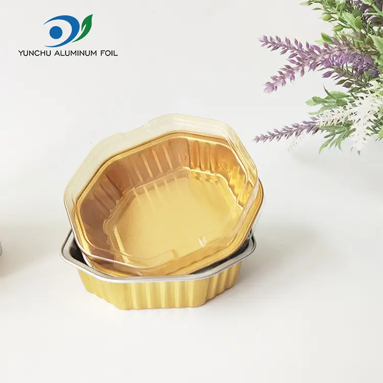 Hexagaral takeaway အပူ sexted smouminum foil containers