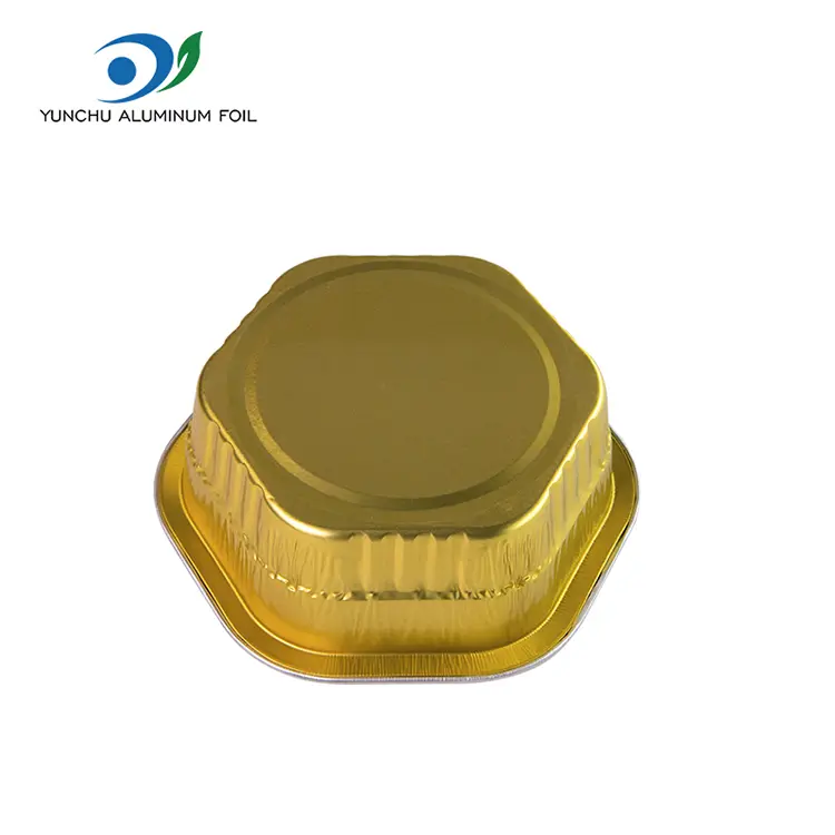 Hexagaral takeaway အပူ sexted smouminum foil containers