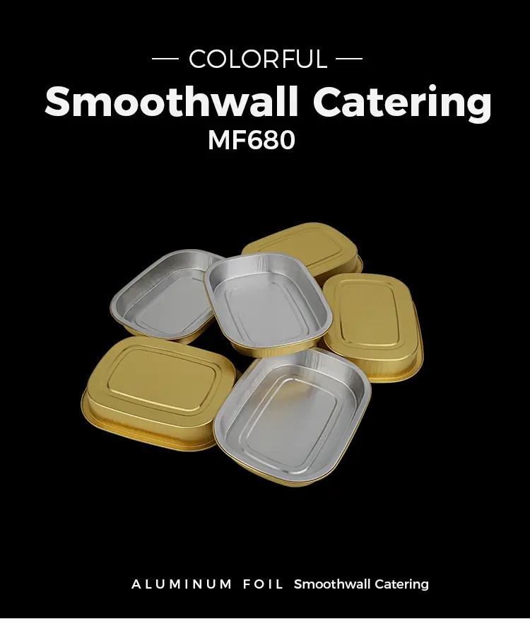 Disposable golden baking sheet square Aluminum Foil Containers