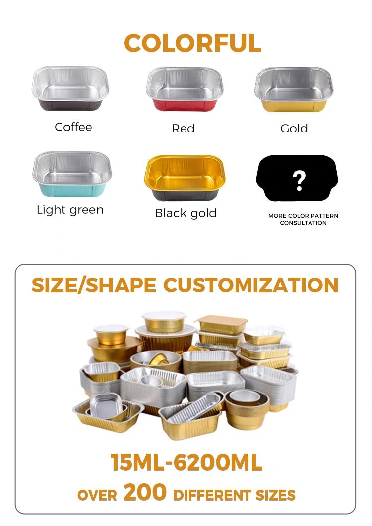 Disposable pizza pan packaged round Aluminum Foil Containers 