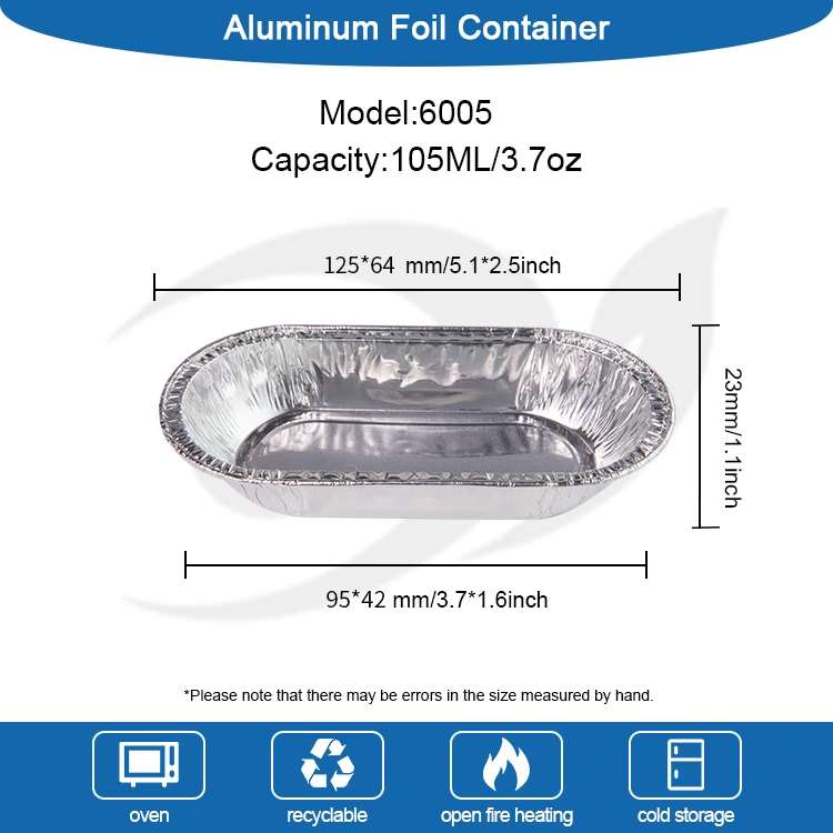 ဘဲဥပုံအလူမီနီယံသတ္တုပါးအစားအစာကွန်တိန်နာ