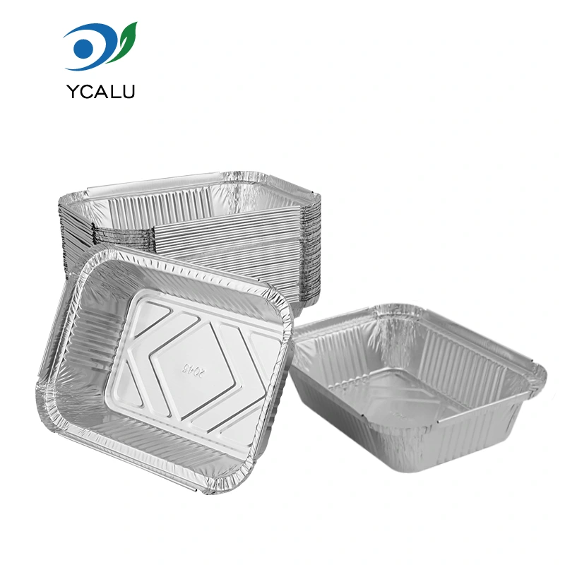 စတုဂံမုန့်ဖုတ်သည့်နေ့လည်စာသေတ္တာ Silver Aluminum foil contains စတုဂံမုန့်ဖုတ်သည့်နေ့လည်စာသေတ္တာ Silver Aluminum foil contains