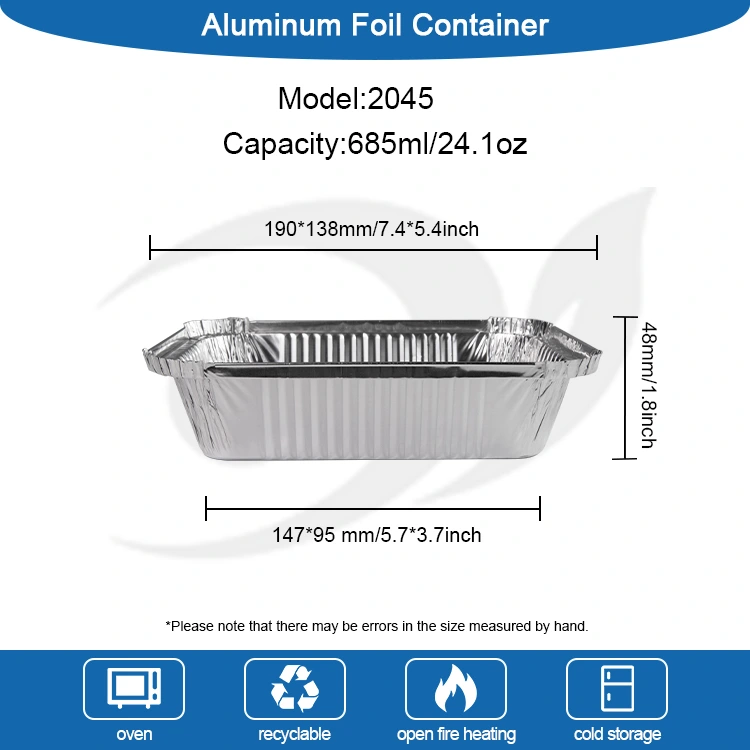 စတုဂံမုန့်ဖုတ်သည့်နေ့လည်စာသေတ္တာ Silver Aluminum foil contains