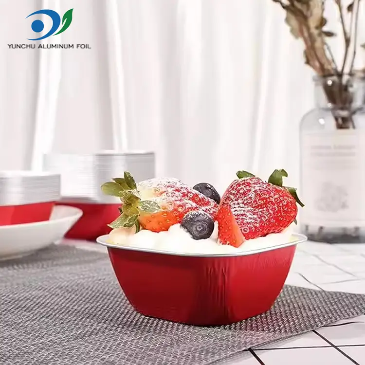 စတုရန်းအရောင်မုန့်ဖုတ်ချောချောမွေ့မွေ့အလူမီနီယံသတ္တုပါးကွန်တိန်နာ